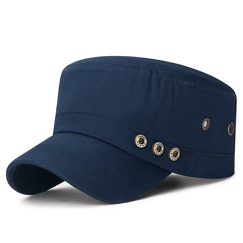 Men's Breathable Flat Top Hat: Stylish Sun Protection for Outdoor Adventures