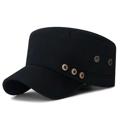 Men's Breathable Flat Top Hat: Stylish Sun Protection for Outdoor Adventures